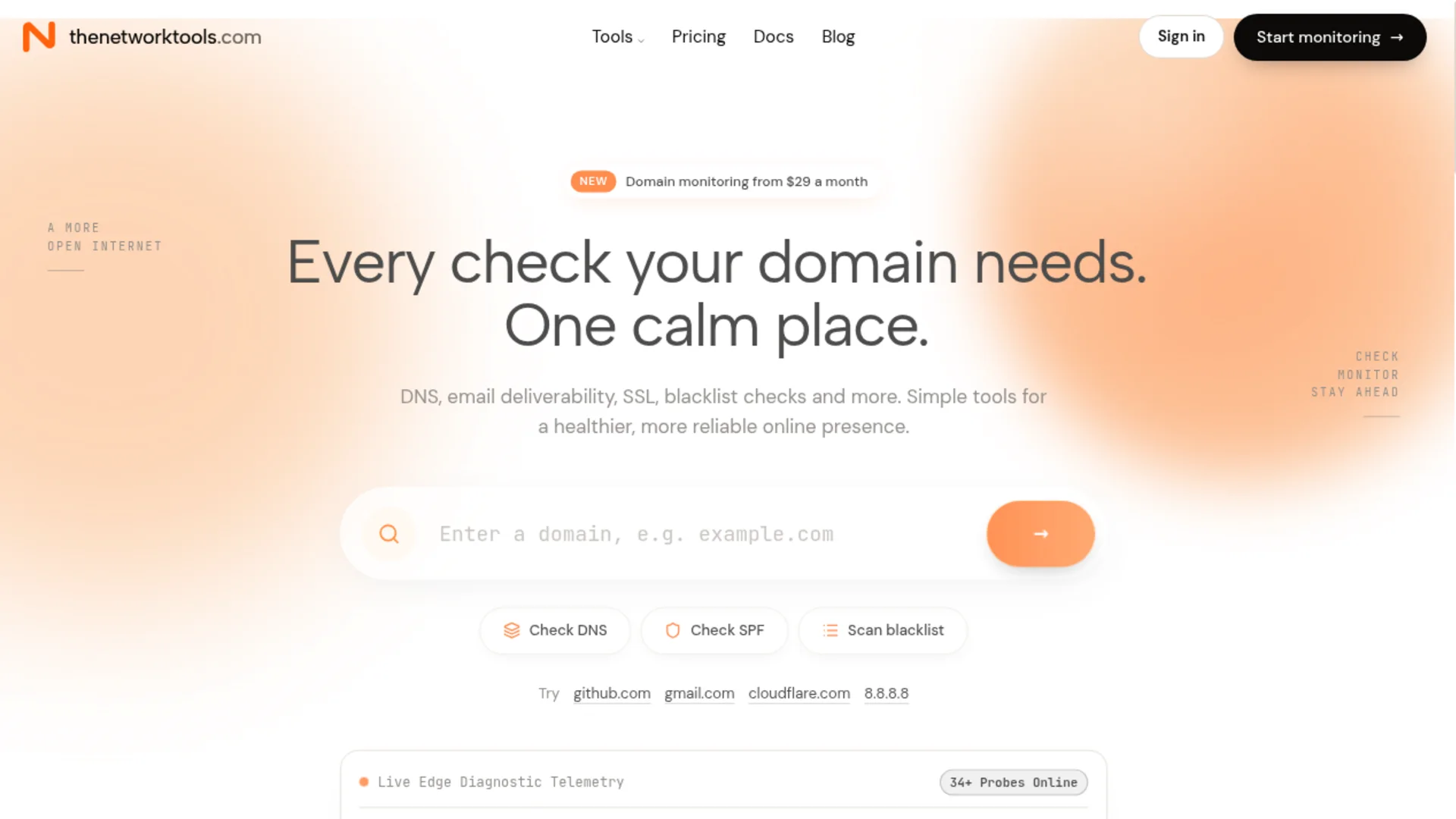Product screenshot of The Network Tools — Developer Tools