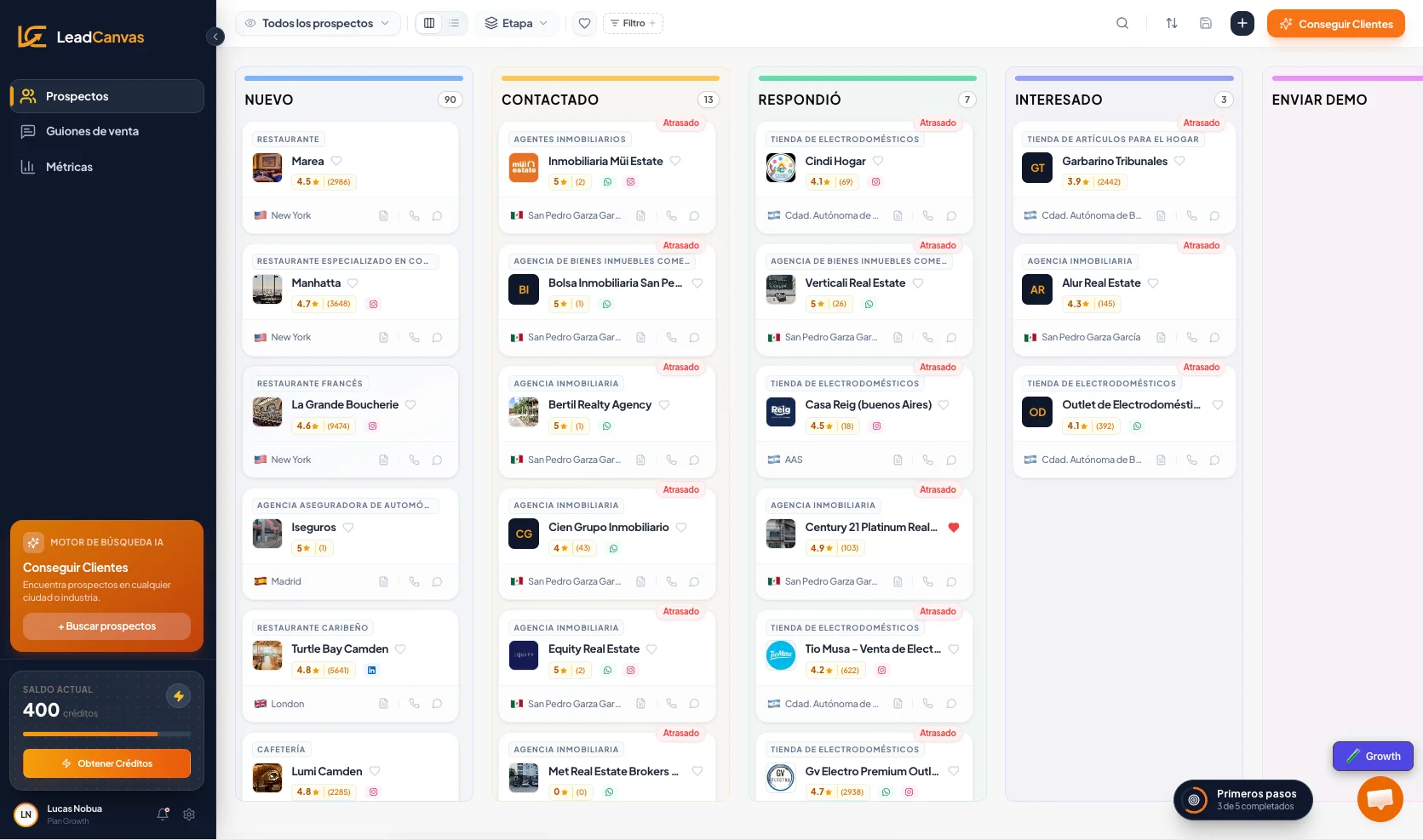 Product screenshot of LeadCanvas — Marketing Tools