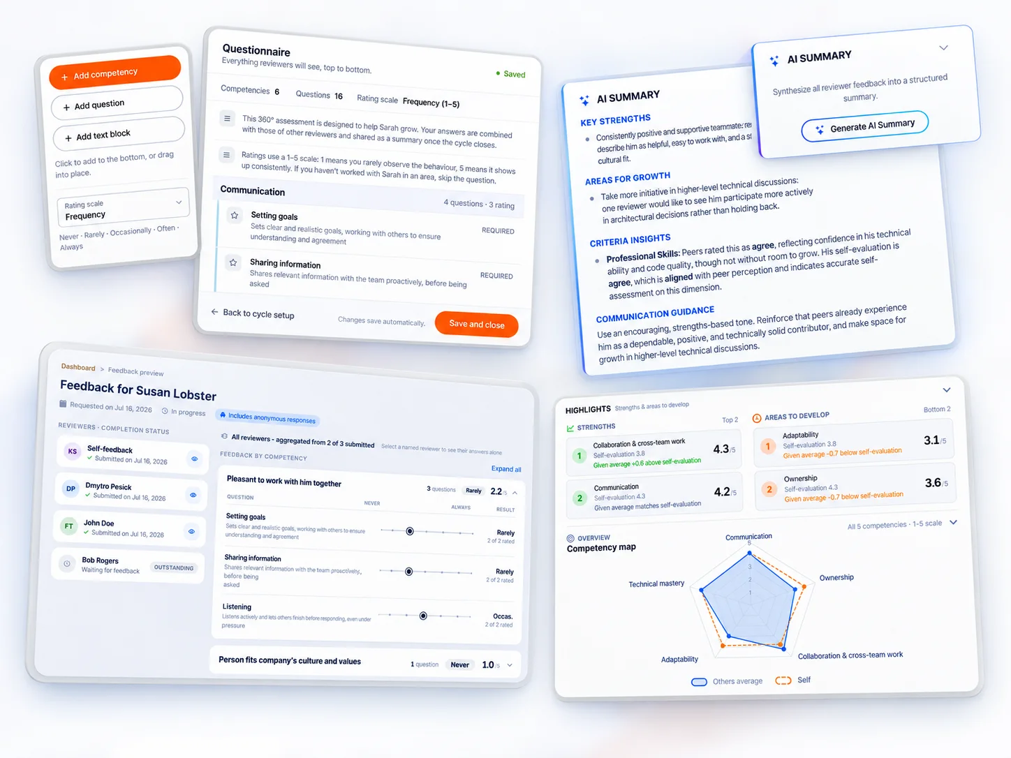 Product screenshot of Lynxify.me - 360 feedback software — Productivity Tools