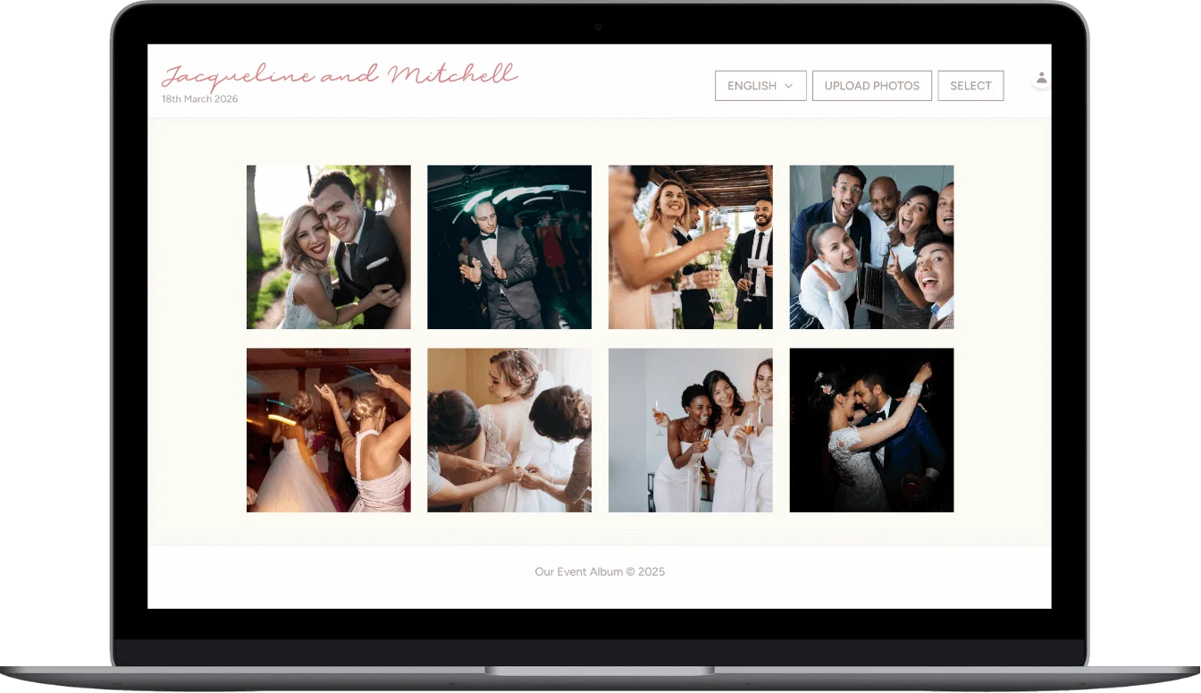 Product screenshot of Our Event Album — Content Creation Tools