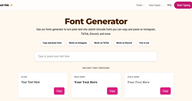 Font generator logo