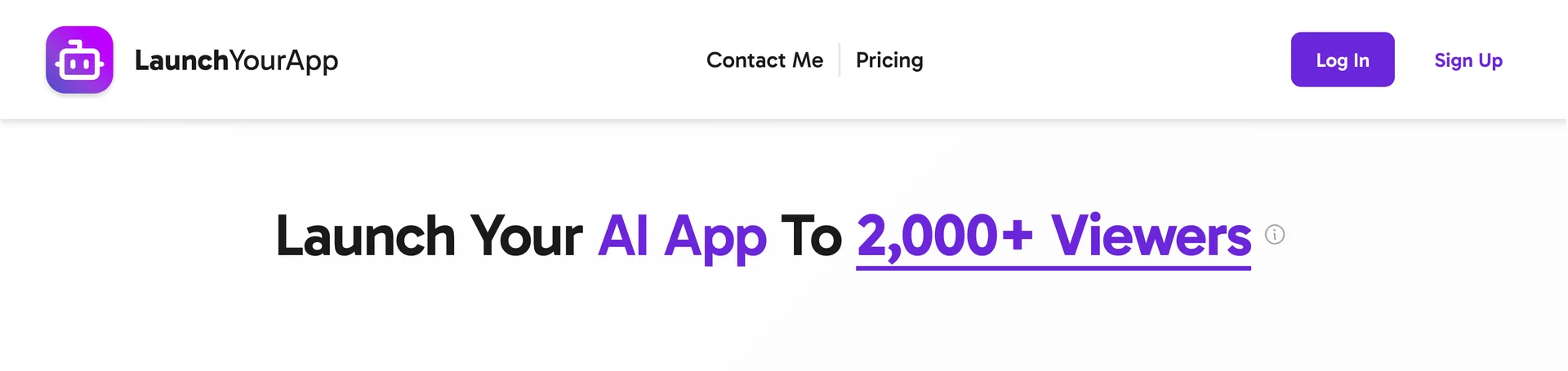 Product screenshot of LaunchYourApp — Marketing Tools