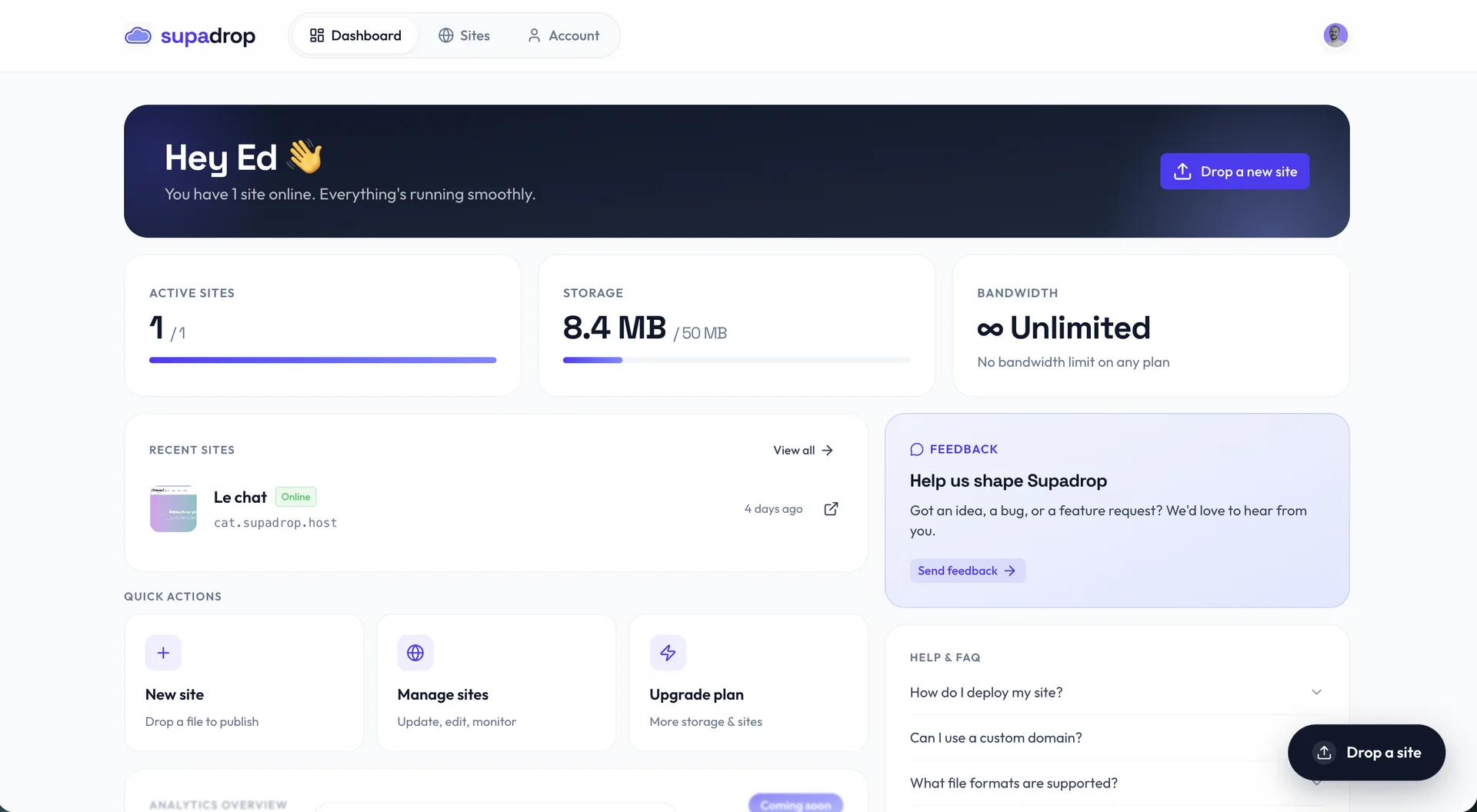 Product screenshot of Supadrop — Freelancer Tools