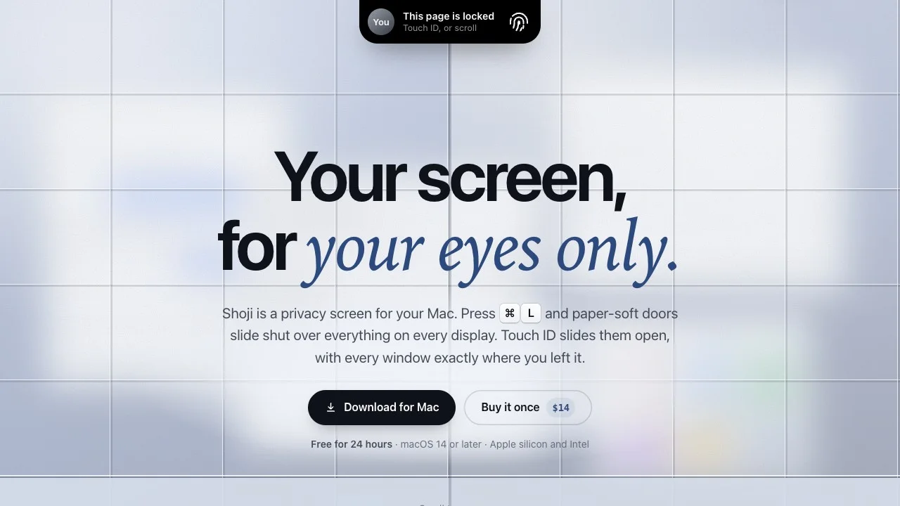 Product screenshot of Shoji — Productivity Tools