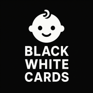 Black & White Baby Cards logo