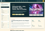 Palworld Wiki Reference Hub logo
