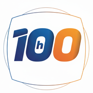 Hundred times copy and paste generator logo