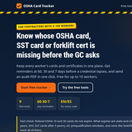 OSHA Card Tracker logo